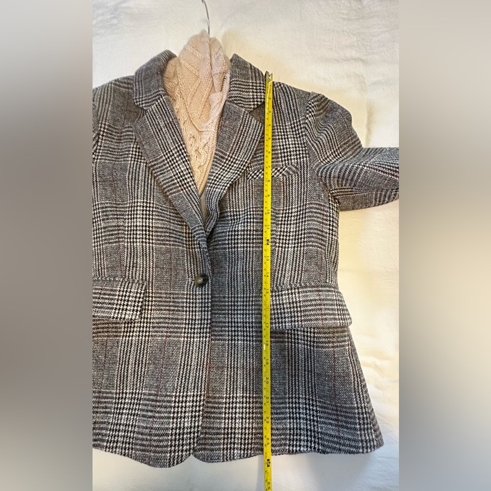 Fate Plaid Blazer with Removable Sweater Dickie Insert and Cuffs Size Small - Picture 8 of 10